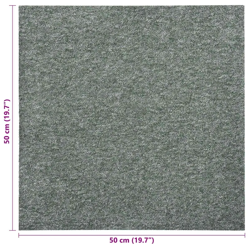 Kilimas 20 pcs Žalia 50 x 50 cm 100% polipropileno