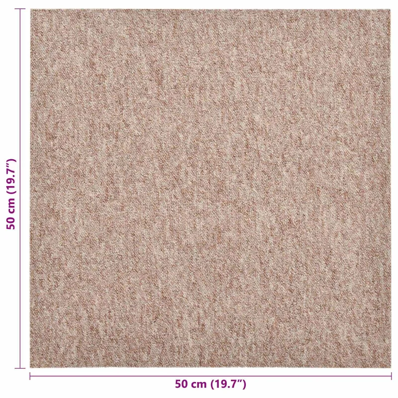 Kilimas 20 pcs Smėlio 50 x 50 cm 100% polipropileno