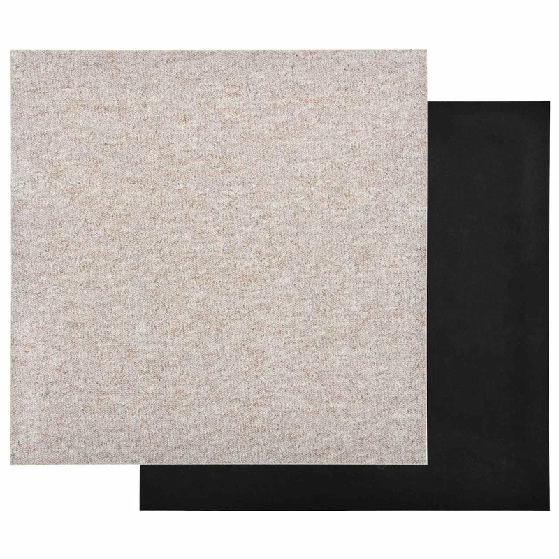 Kilimas 20 pcs Šviesiai smėlinė 50 x 50 cm 100% polipropileno