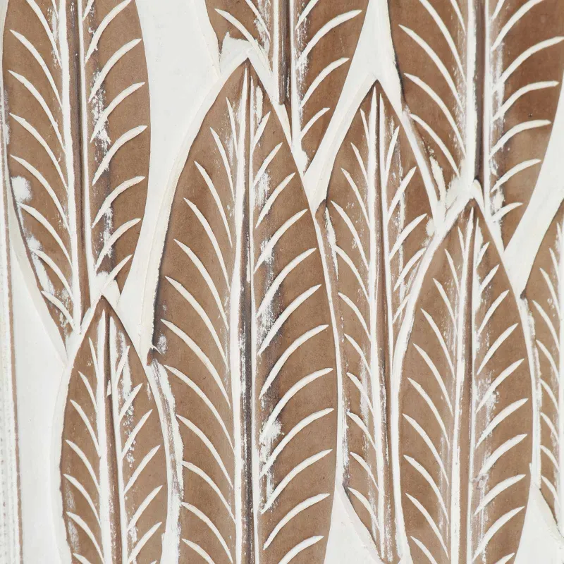Meno dekoras 3 pcs Ruda ir balta 40 x 40 x 1,5 cm
