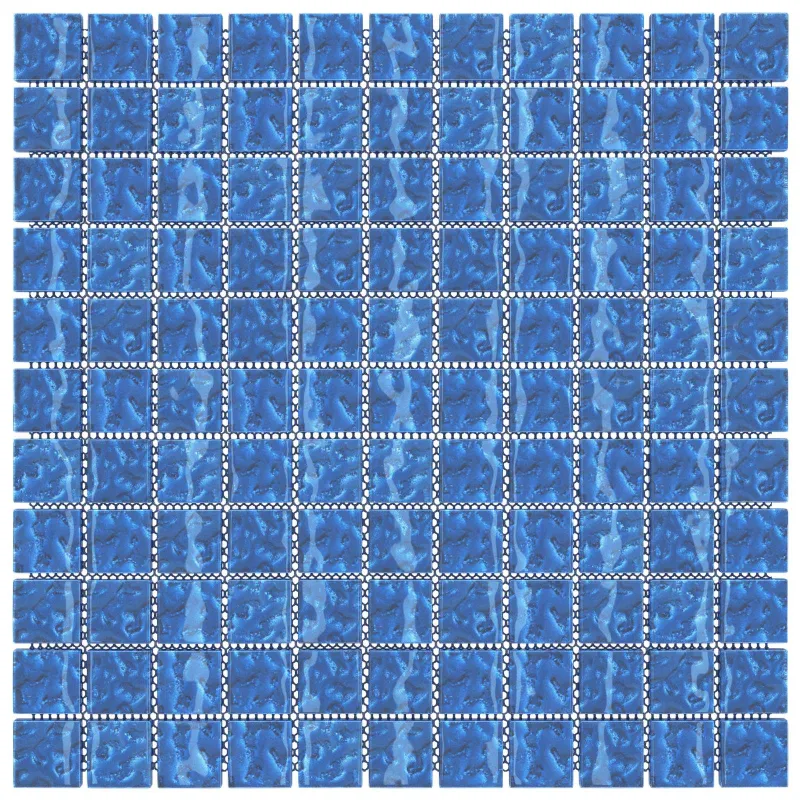 Mozaikos plytelė 11 pcs Mėlyna 50 x 50 cm Stiklas