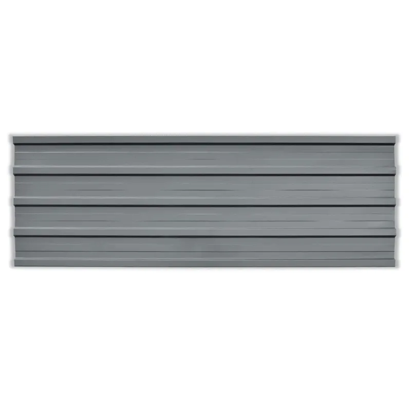 Stogo plokštė 12 pcs Pilka 129 x 45 cm Galvanizuotas plienas