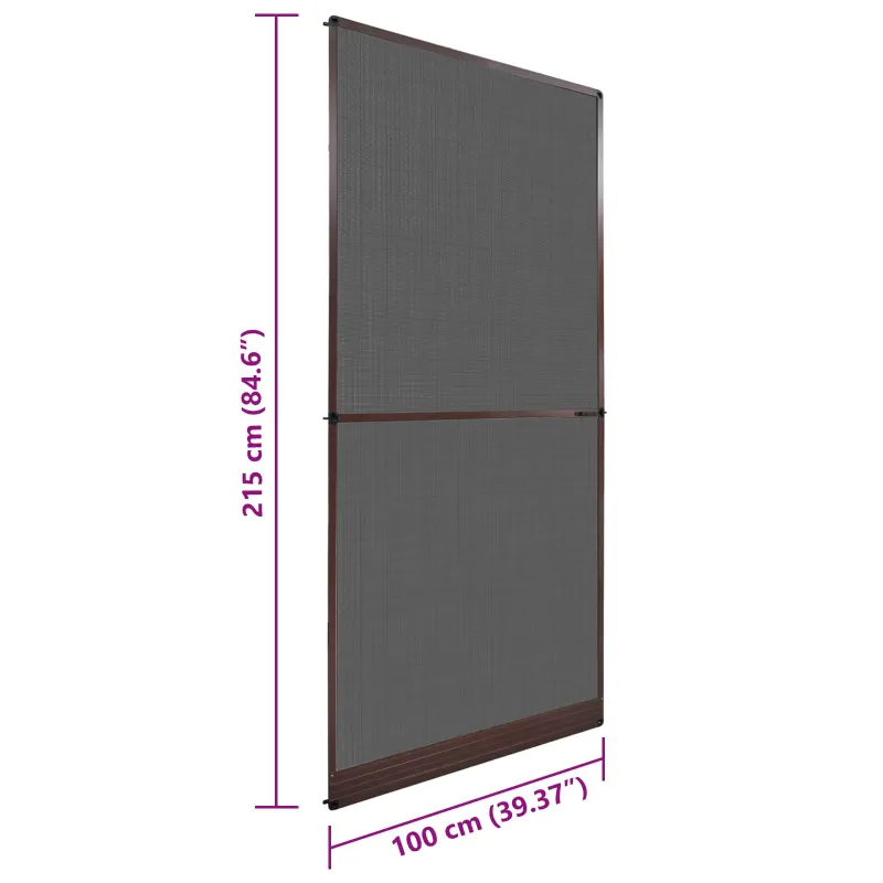 Sukamasis vabzdžių tinklas Ruda ir juoda 100 x 215 cm