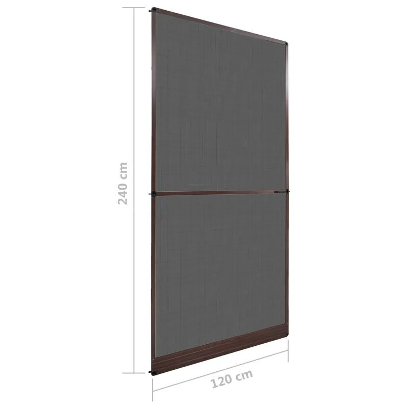 Sukamasis vabzdžių tinklas Ruda ir juoda 120 x 240 cm