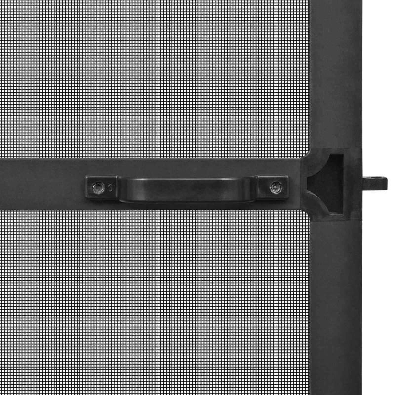 Sukamasis vabzdžių tinklas Antracito ir juoda 100 x 215 cm