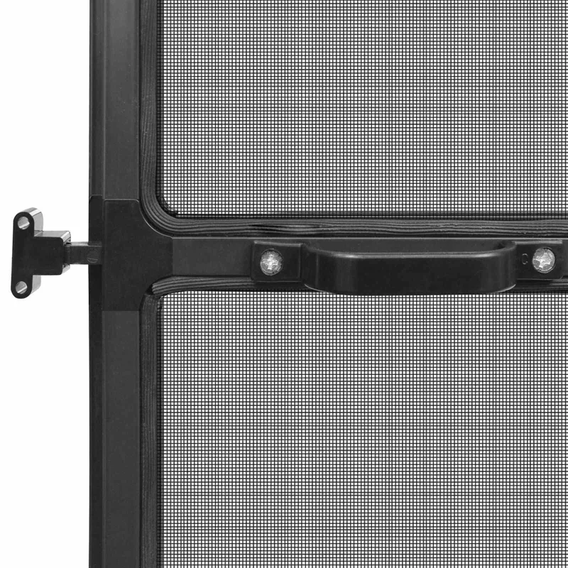 Sukamasis vabzdžių tinklas Antracito ir juoda 100 x 215 cm