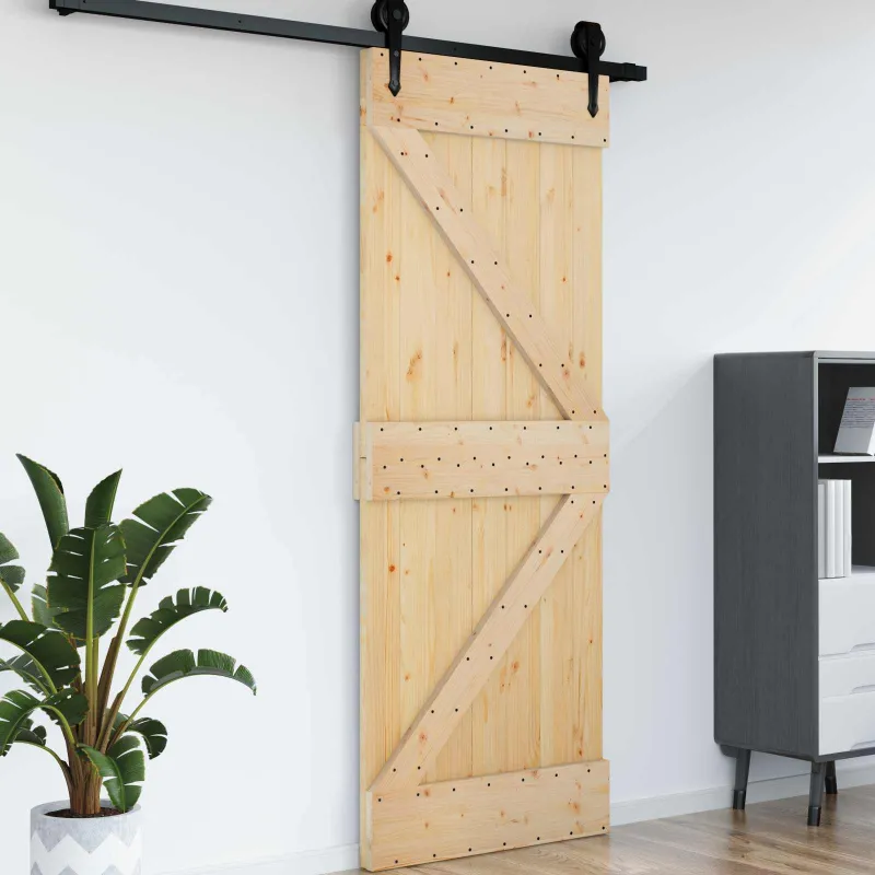 Duris NARVIK Natūrali 95 x 210 cm Kietos pušies medžio durys