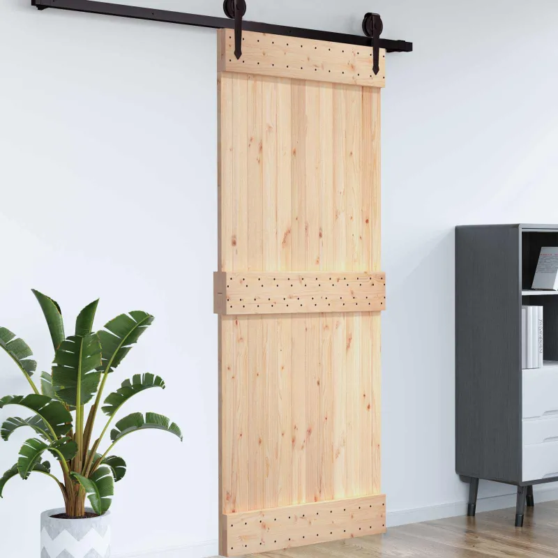 Duris NARVIK Natūrali 70 x 210 cm Kietos pušies medžio durys