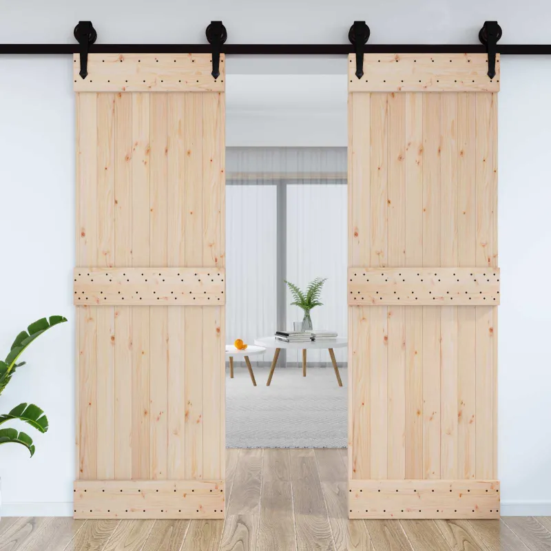 Duris NARVIK Natūrali 70 x 210 cm Kietos pušies medžio durys