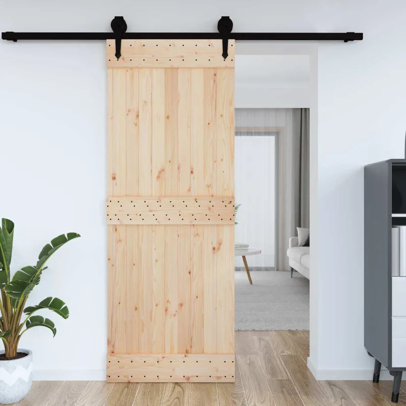 Duris NARVIK Natūrali 85 x 210 cm Kietos pušies medžio durys