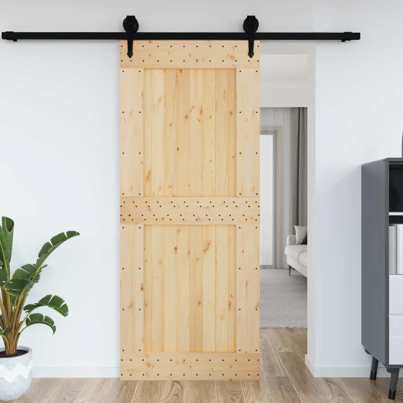 Duris NARVIK Natūrali 95 x 210 cm Kietos pušies medžio durys