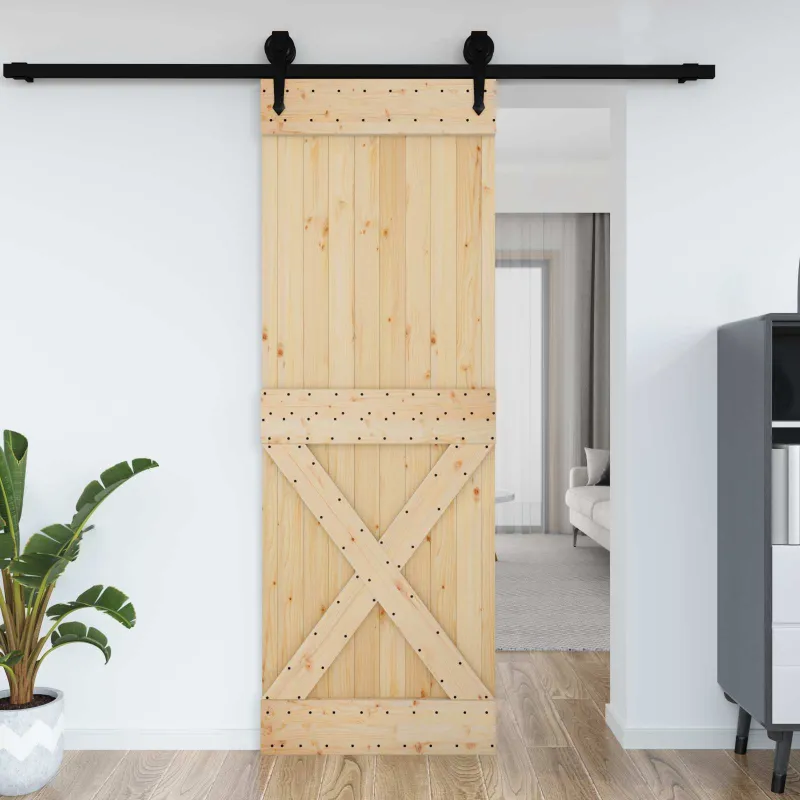 Duris NARVIK Natūrali 80 x 210 cm Kietos pušies medžio durys