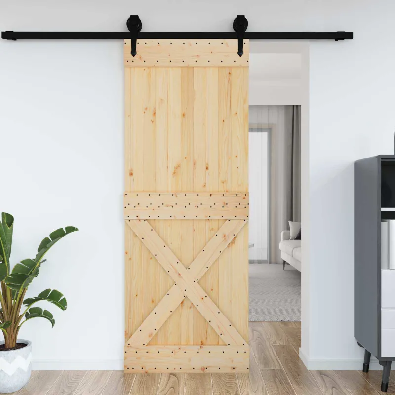 Duris NARVIK Natūrali 85 x 210 cm Kietos pušies medžio durys