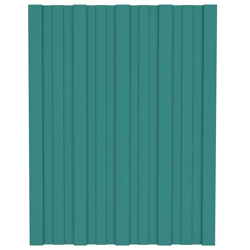 Stogo plokštė 36 pcs Žalia 60 x 45 cm Galvanizuotas plienas