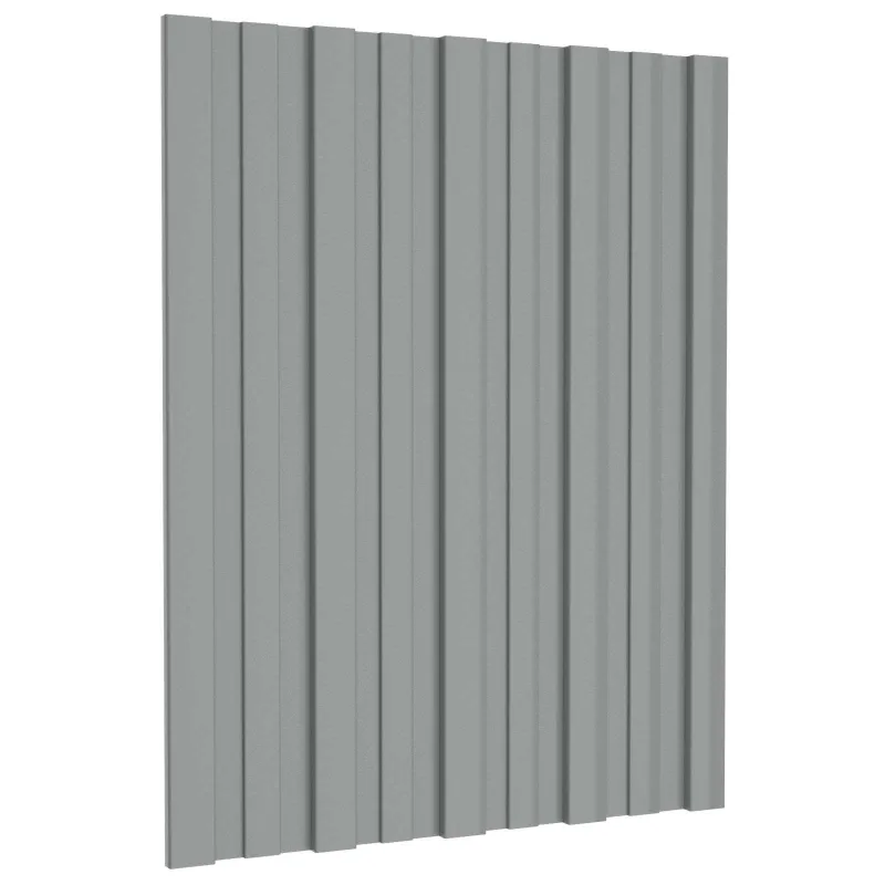 Stogo plokštė 12 pcs Pilka 60 x 45 cm Galvanizuotas plienas