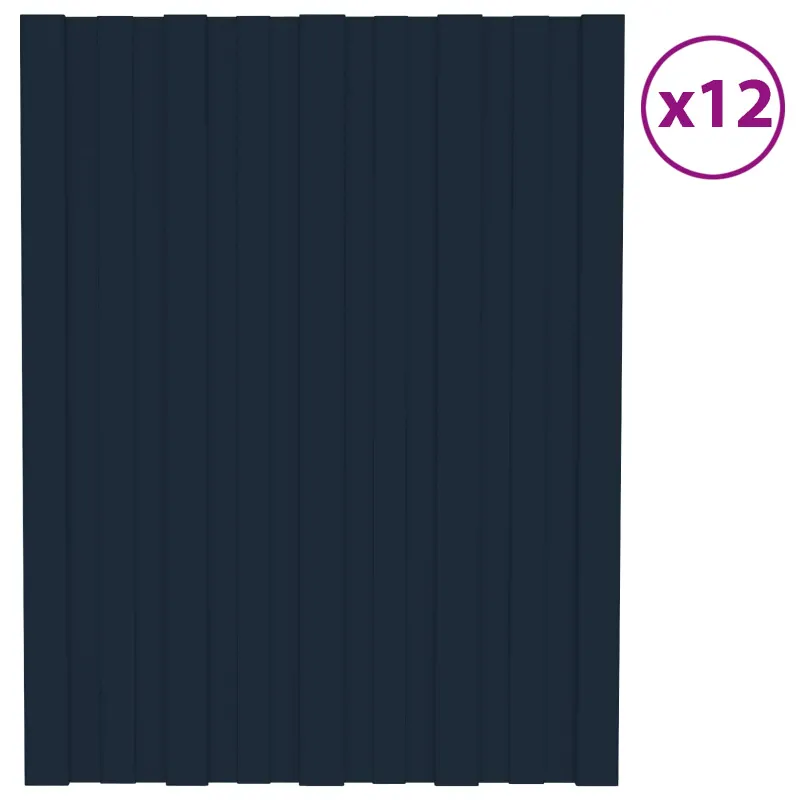 Stogo plokštė 12 pcs Antracito 60 x 45 cm Galvanizuotas plienas