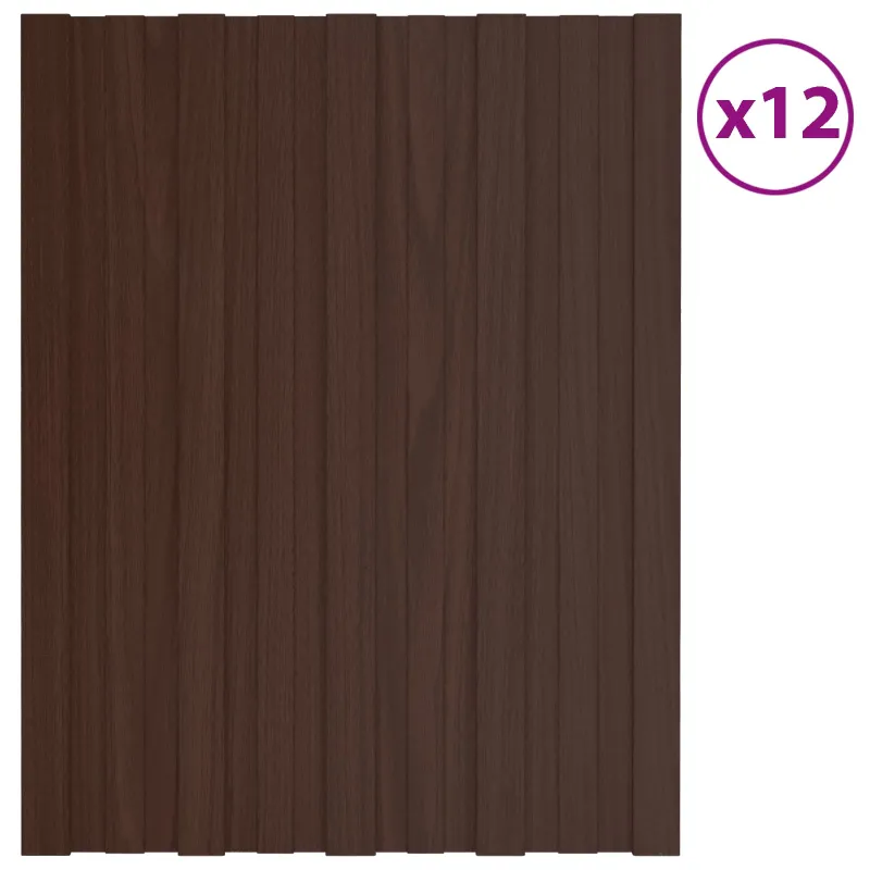 Stogo plokštė 12 pcs Ruda 60 x 45 cm Galvanizuotas plienas