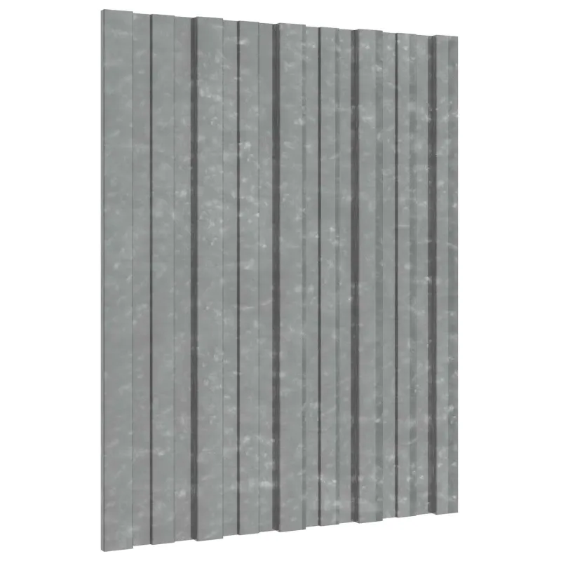 Stogo plokštė 36 pcs Sidabrinė 60 x 45 cm Galvanizuotas plienas