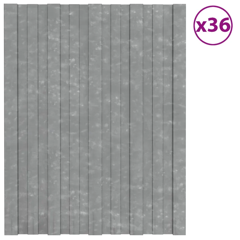 Stogo plokštė 36 pcs Sidabrinė 60 x 45 cm Galvanizuotas plienas