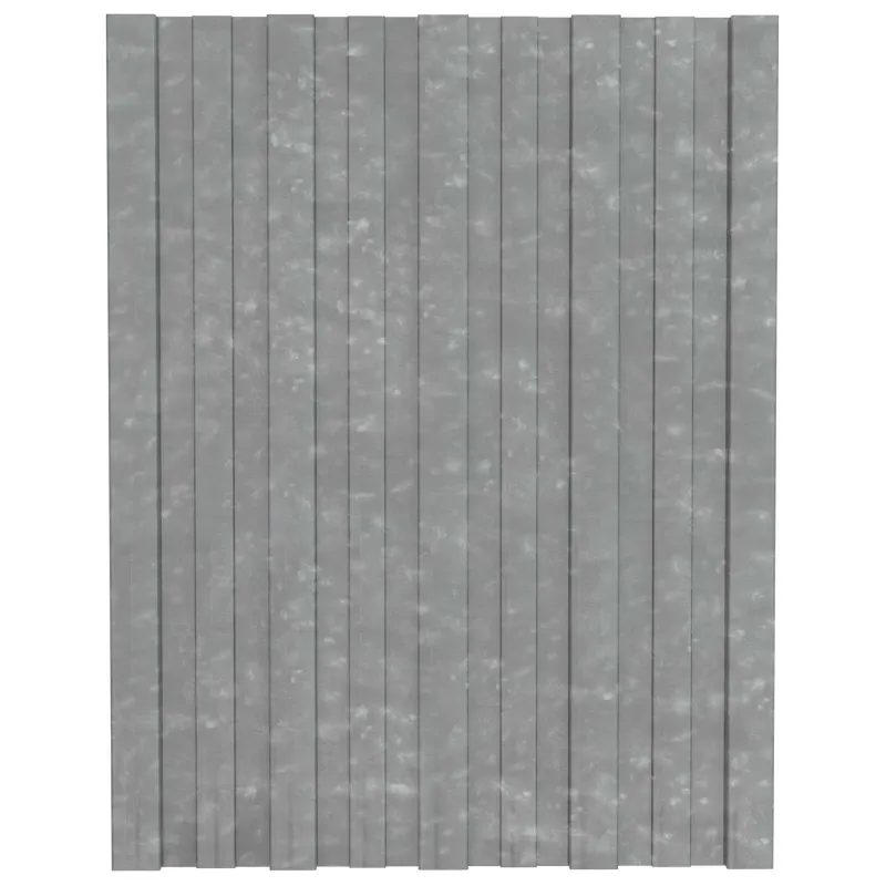 Stogo plokštė 36 pcs Sidabrinė 60 x 45 cm Galvanizuotas plienas