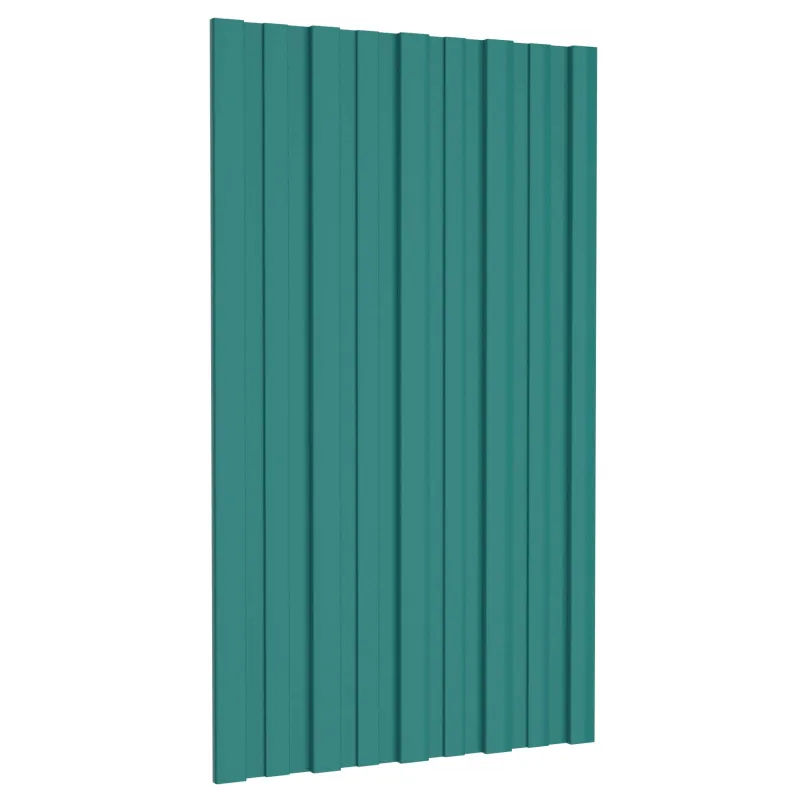 Stogo plokštė 36 pcs Žalia 80 x 45 cm Galvanizuotas plienas