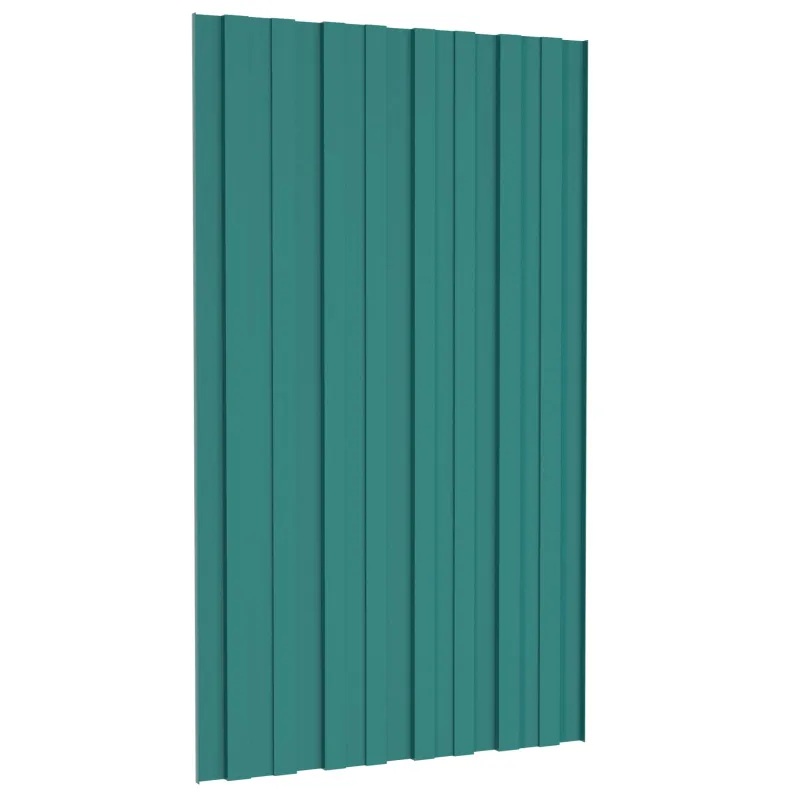 Stogo plokštė 36 pcs Žalia 80 x 45 cm Galvanizuotas plienas