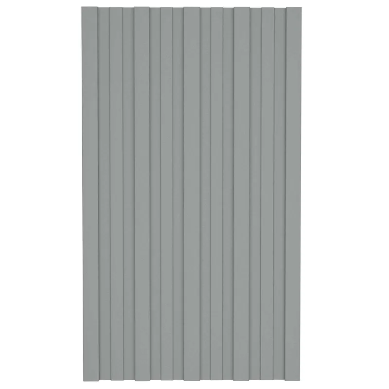 Stogo plokštė 12 pcs Pilka 80 x 45 cm Galvanizuotas plienas