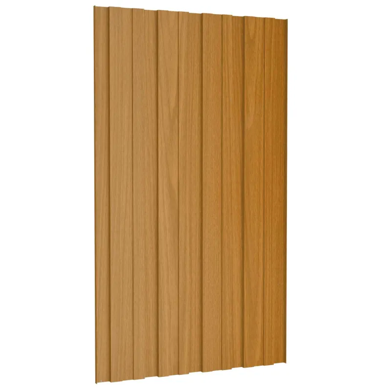 Stogo plokštė 36 pcs Natūrali 80 x 45 cm Galvanizuotas plienas