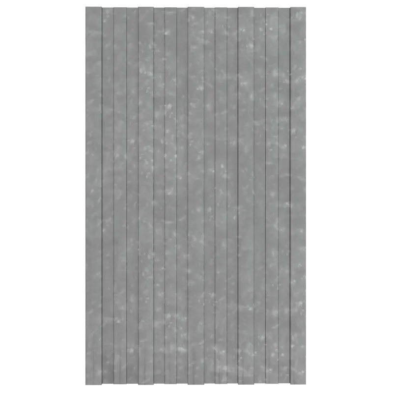 Stogo plokštė 12 pcs Sidabrinė 80 x 45 cm Galvanizuotas plienas