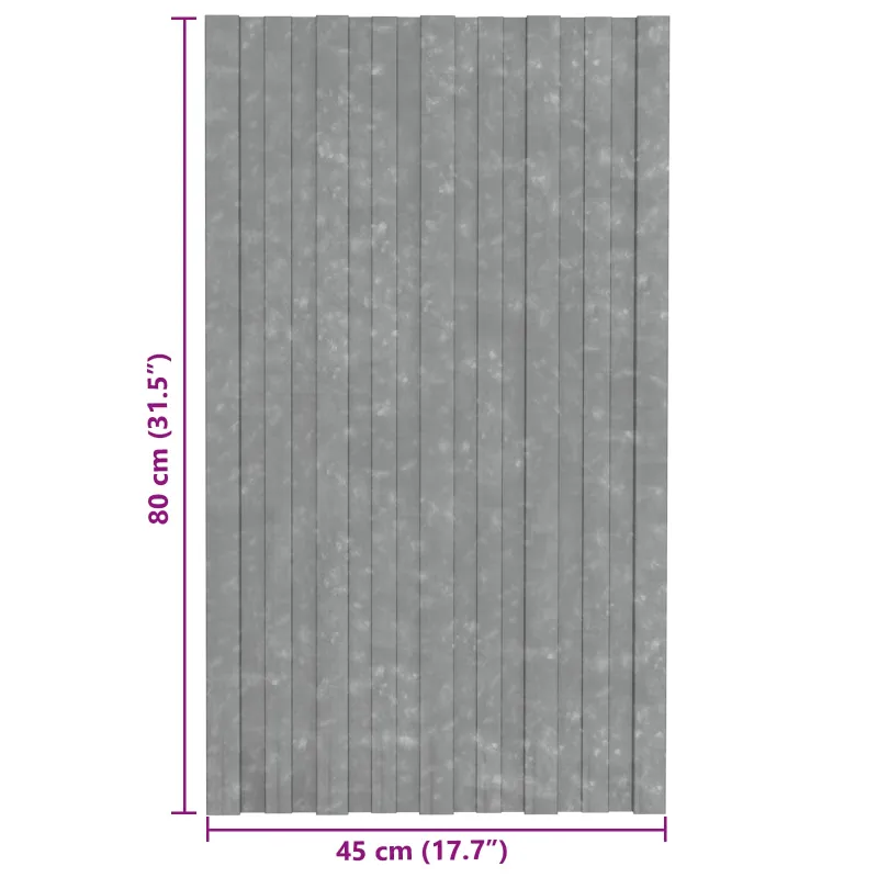 Stogo plokštė 12 pcs Sidabrinė 80 x 45 cm Galvanizuotas plienas