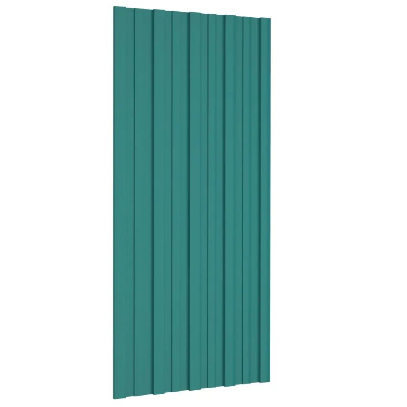 Stogo plokštė 12 pcs Žalia 100 x 45 cm Galvanizuotas plienas