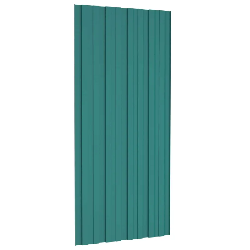 Stogo plokštė 12 pcs Žalia 100 x 45 cm Galvanizuotas plienas