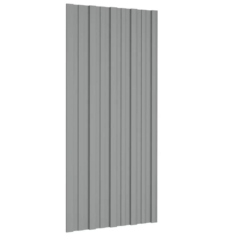 Stogo plokštė 12 pcs Pilka 100 x 45 cm Galvanizuotas plienas