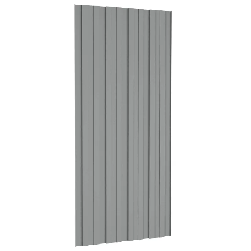 Stogo plokštė 12 pcs Pilka 100 x 45 cm Galvanizuotas plienas