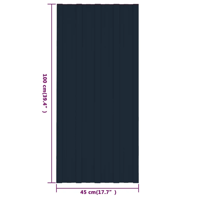 Stogo plokštė 12 pcs Antracito 100 x 45 cm