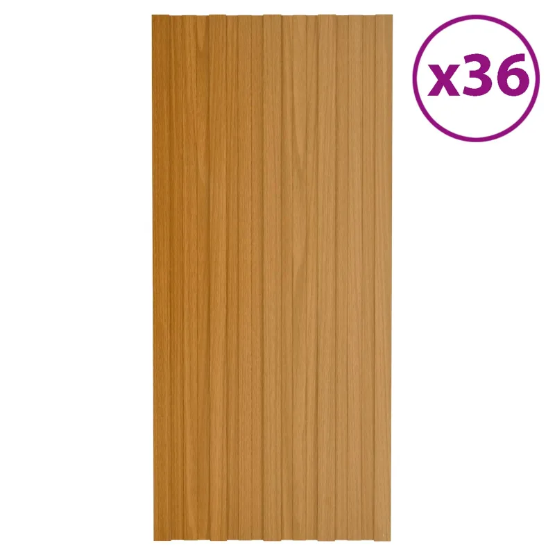 Stogo plokštė 36 pcs Natūrali 100 x 45 cm Galvanizuotas plienas