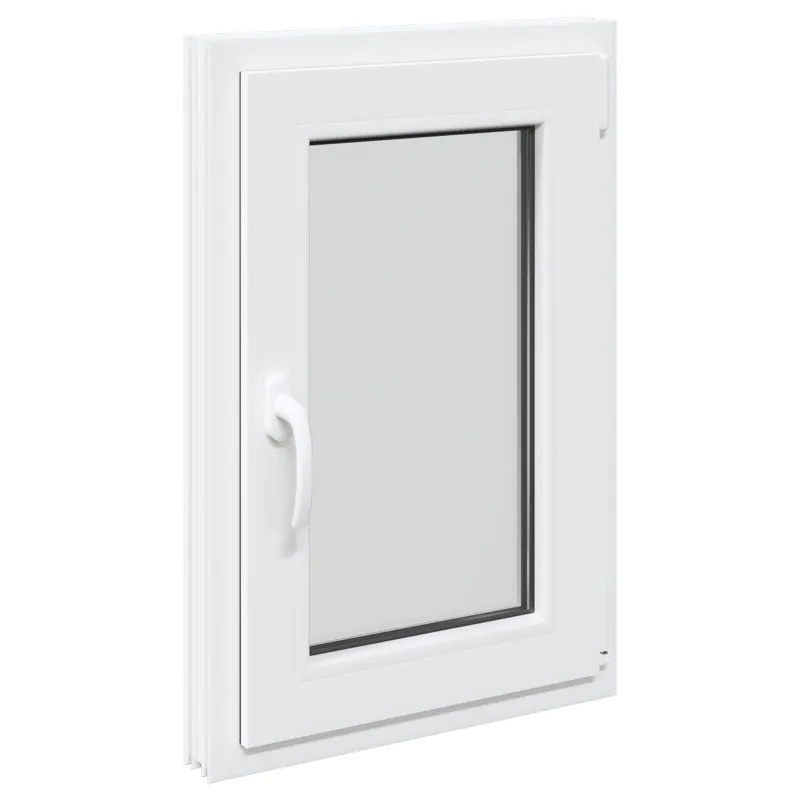 Požeminio lango RISOR 50 x 75 cm PVC ir stiklas Balta