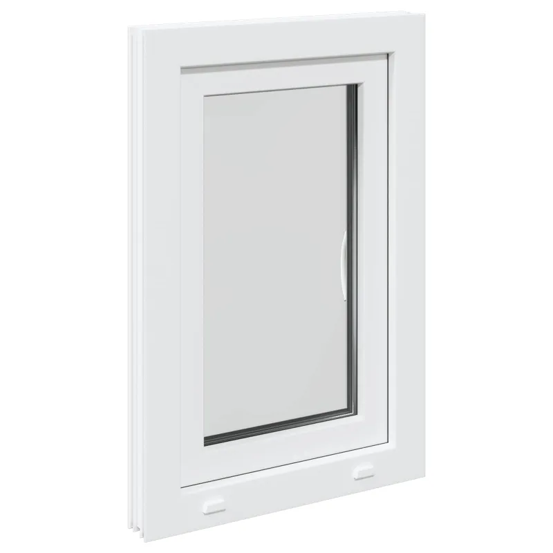 Požeminio lango RISOR 50 x 75 cm PVC ir stiklas Balta