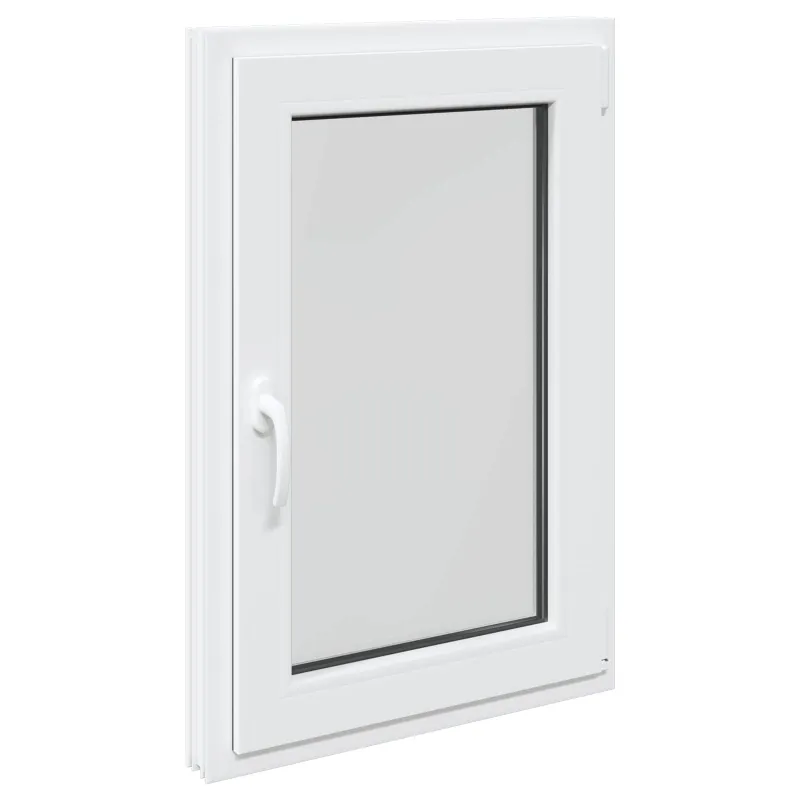 Požeminio lango RISOR 60 x 80 cm PVC ir stiklas Balta