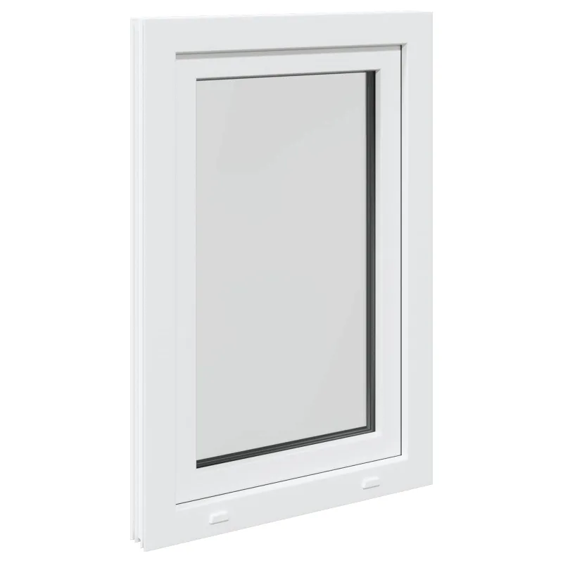 Požeminio lango RISOR 60 x 80 cm PVC ir stiklas Balta