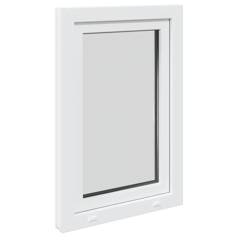 Požeminio lango RISOR 60 x 100 cm PVC ir stiklas Balta