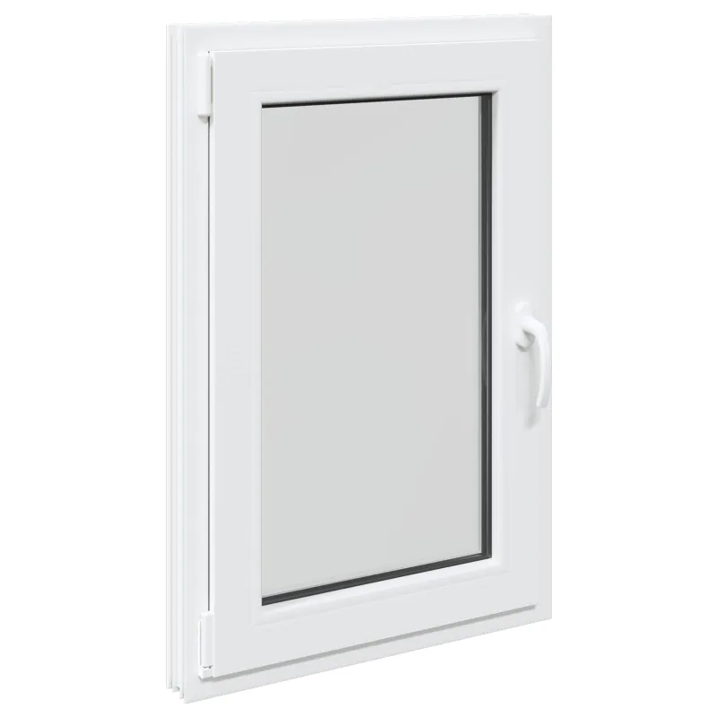 Požeminio lango RISOR 60 x 100 cm PVC ir stiklas Balta