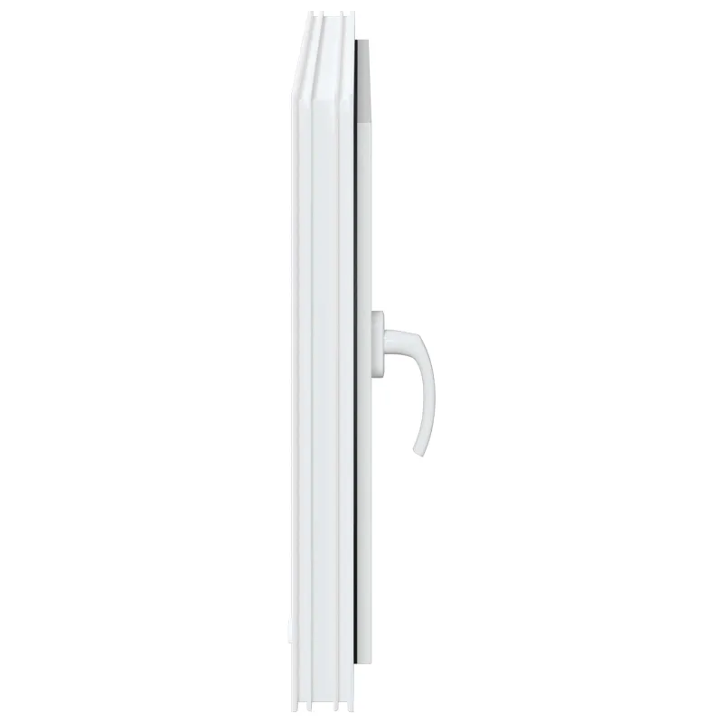 Požeminio lango RISOR 80 x 70 cm PVC ir stiklas Balta