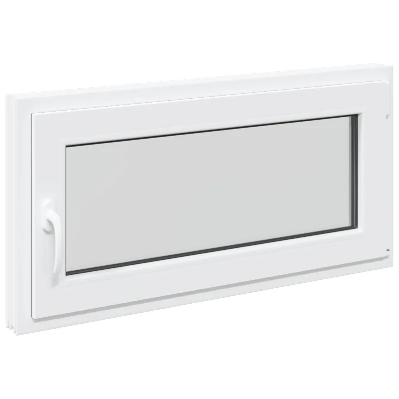 Požeminio lango RISOR 100 x 50 cm PVC ir stiklas Balta