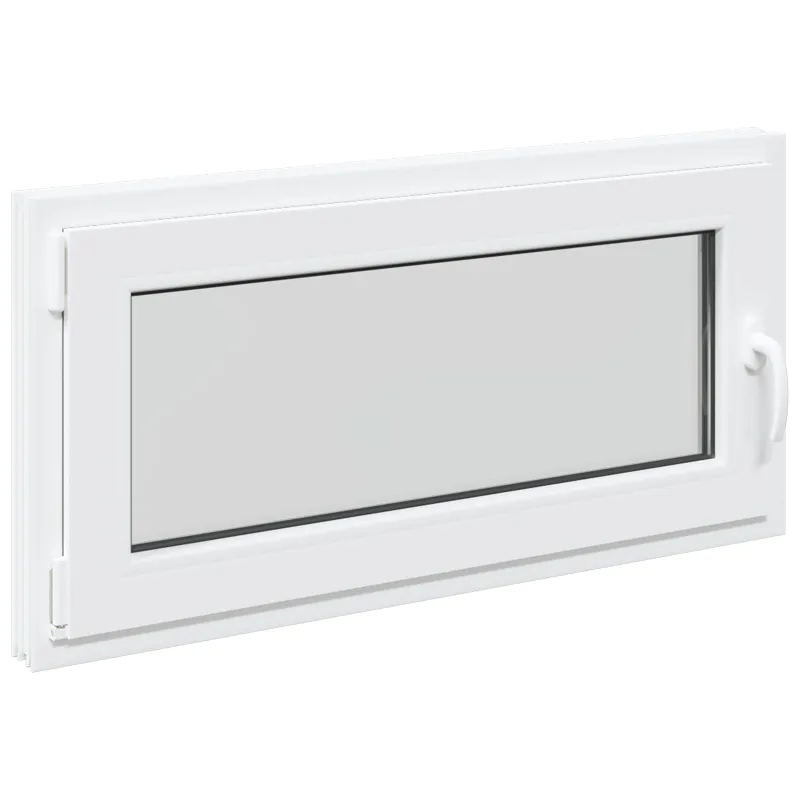 Požeminio lango RISOR 100 x 50 cm PVC ir stiklas Balta