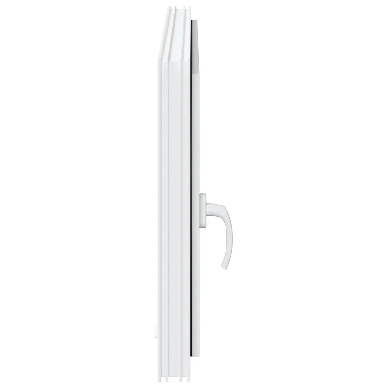 Požeminio lango RISOR 100 x 60 cm PVC ir stiklas Balta