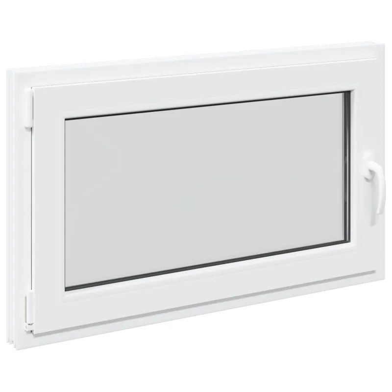 Požeminio lango RISOR 100 x 60 cm PVC ir stiklas Balta