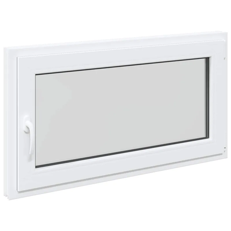 Požeminio lango RISOR 110 x 60 cm PVC ir stiklas Balta