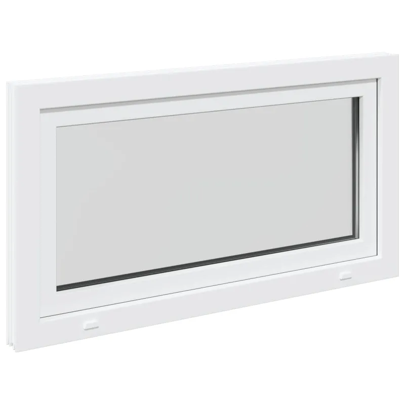 Požeminio lango RISOR 110 x 60 cm PVC ir stiklas Balta