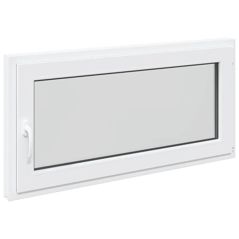 Požeminio lango RISOR 120 x 60 cm PVC ir stiklas Balta